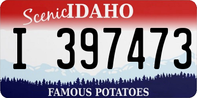 ID license plate I397473