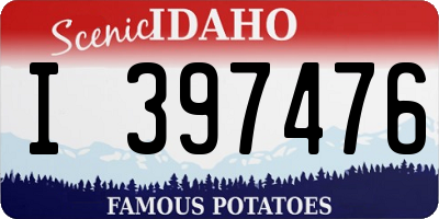 ID license plate I397476
