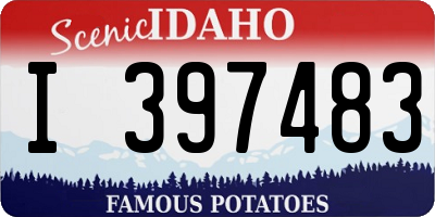 ID license plate I397483