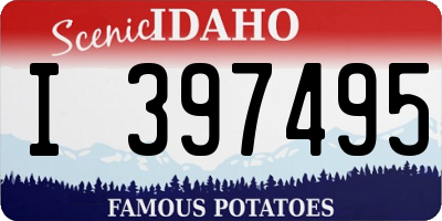 ID license plate I397495