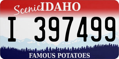 ID license plate I397499
