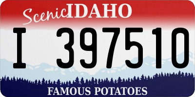 ID license plate I397510