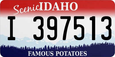 ID license plate I397513