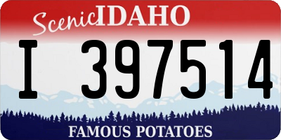ID license plate I397514