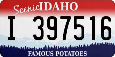 ID license plate I397516