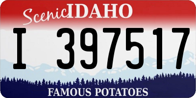 ID license plate I397517