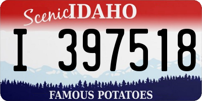ID license plate I397518