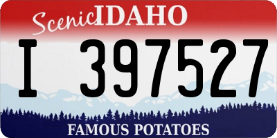ID license plate I397527