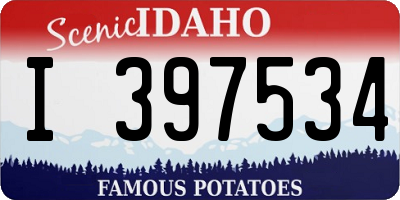 ID license plate I397534