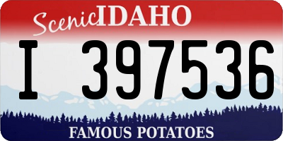ID license plate I397536