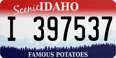 ID license plate I397537