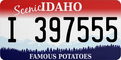 ID license plate I397555