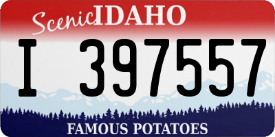 ID license plate I397557
