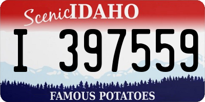 ID license plate I397559