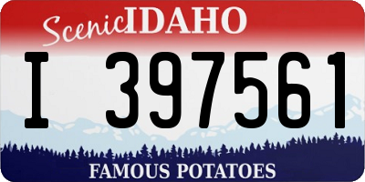 ID license plate I397561