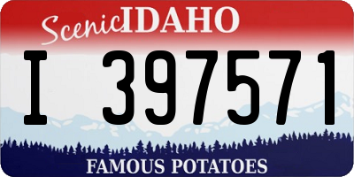 ID license plate I397571