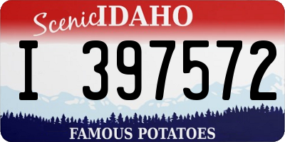 ID license plate I397572