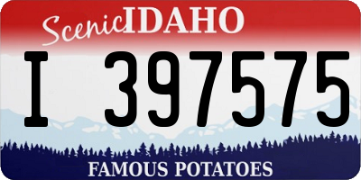 ID license plate I397575