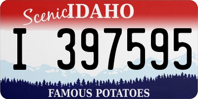 ID license plate I397595
