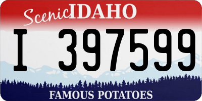 ID license plate I397599