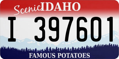 ID license plate I397601