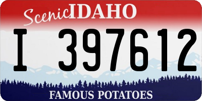 ID license plate I397612