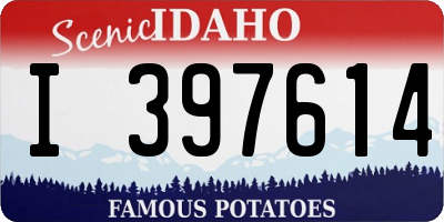 ID license plate I397614