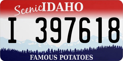 ID license plate I397618