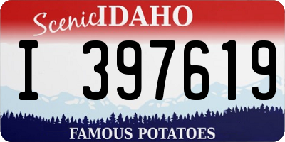 ID license plate I397619