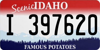ID license plate I397620