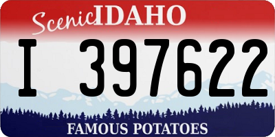 ID license plate I397622