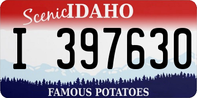 ID license plate I397630