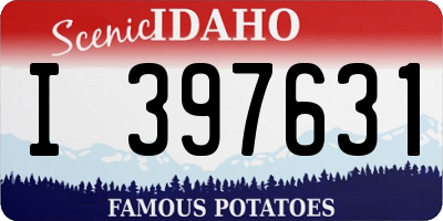 ID license plate I397631