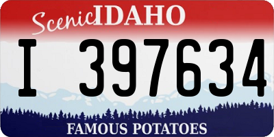 ID license plate I397634