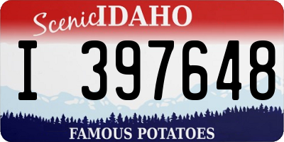 ID license plate I397648
