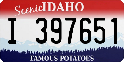 ID license plate I397651