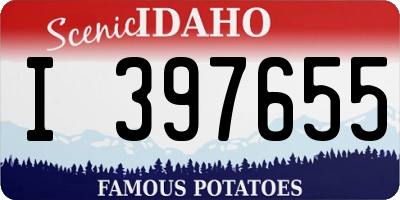 ID license plate I397655