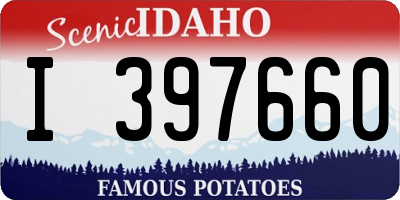 ID license plate I397660