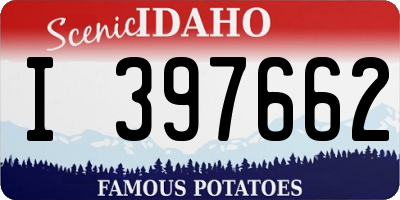 ID license plate I397662