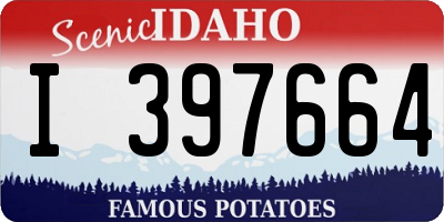 ID license plate I397664