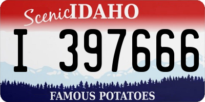 ID license plate I397666