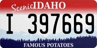 ID license plate I397669