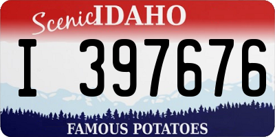ID license plate I397676
