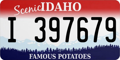 ID license plate I397679
