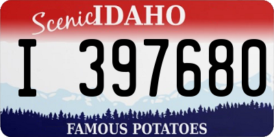 ID license plate I397680