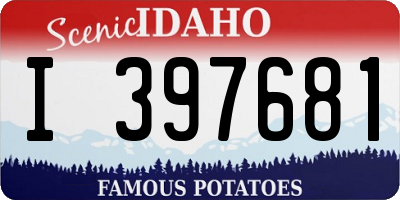 ID license plate I397681