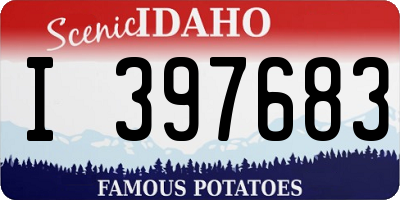 ID license plate I397683