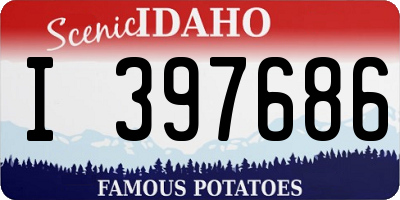 ID license plate I397686