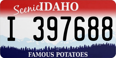 ID license plate I397688