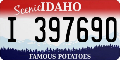 ID license plate I397690